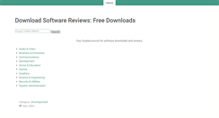 Desktop Screenshot of downloadsoftwarereviews.com