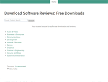 Tablet Screenshot of downloadsoftwarereviews.com